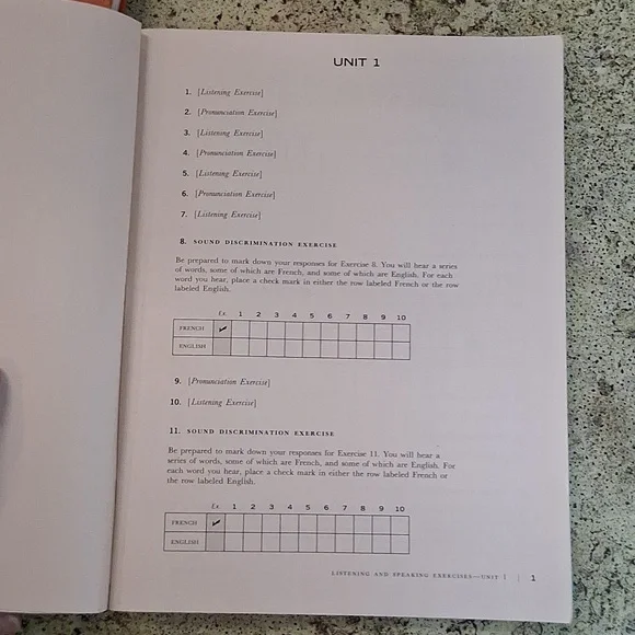 A-LM French Level One Vintage TextBook Exercise Book - Picture 12 of 13